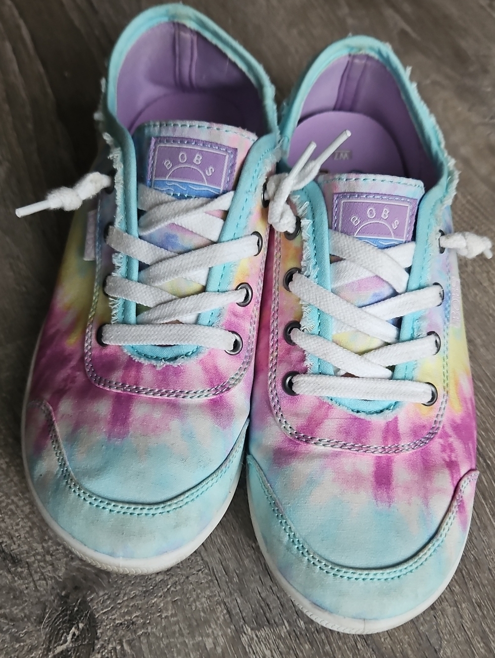 Womens BOBS/Skechers Tie Dye Slip On